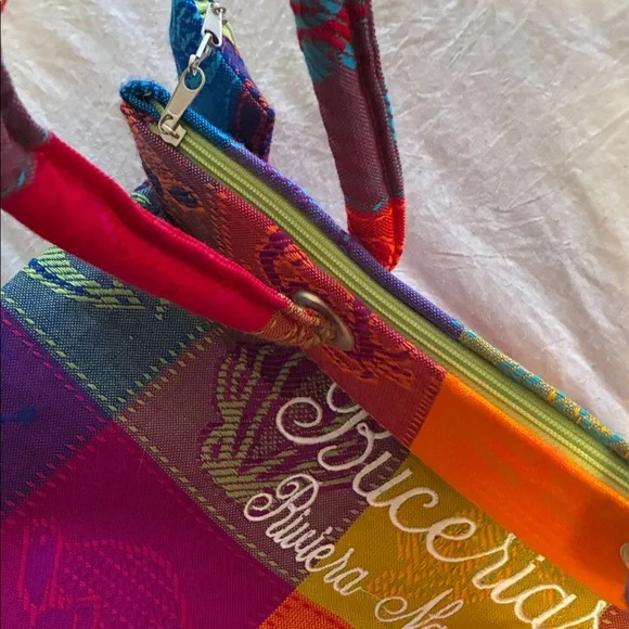Colorful Tote Bag from Mexico - “Bucerias Riviera Nayarit” - Picture 6 of 12